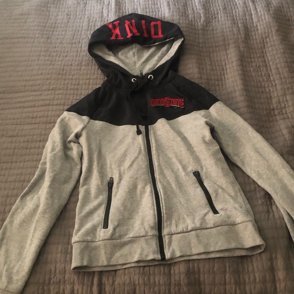 Ohio State Pink Zip Up Hoodie